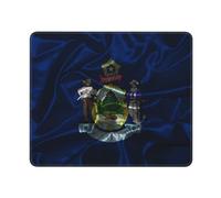 Tappetino da Gaming, Silk Style Flag of Maine Tappetini Mouse Personalizzato Tappetino per Mouse Pratica Mousepad per Computer Ufficio 25X30Cm