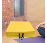 Tappetino da ginnastica pieghevole leggero multiuso per palestra, a tre