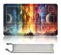 Tappetino da Gioco 60x35CM MPLR BOARD GAME + Borsa Impermeabile Gratuita Compatibile per OCG CCG RPG TCG MPLR BOARD GAME, Tappetino per Mouse da Scrivania (MPLR BOARD GAME 31 (2), con Zona)