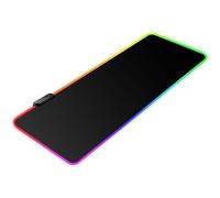 Tappetino da gioco, 9 modalità di illuminazione RGB statiche e 3 dinamiche, bordi cuciti per una maggiore durata, superficie resistente all'acqua,