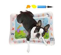 Tappetino da gioco ad acqua sensoriale per gatti, tappetino da gioco d'acqua per gatti, giocattolo interattivo, tappetino refrigerante gonfiabile per animali domestici, tappetino da per casse