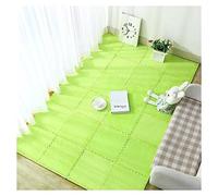 Tappetino da gioco ad incastro, confezione 10 quadrotti multicolori, 30,5 x, cm,Tappetini in schiuma(Green)