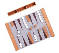 Tappetino da gioco backgammon compatto e arrotolabile, Chengse | Set degli scacchi con regole semplici per adulti e bambini, divertimento multiplo per uso domestico