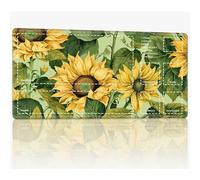 Tappetino da gioco con zone per MTG Magic The Gathering, 61 x 35,6 cm con cuciture TCG Trading Card Play Mat Commander Board Game Mats Superficie in gomma liscia Battle Game Desk Mat, Sunny Sunflower