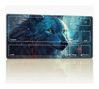 Tappetino da gioco con zone per MTG Magic The Gathering, 61 x 35,6 cm con cuciture TCG Trading Card Play Mat Commander Board Game Mats Superficie in gomma liscia tappetino da gioco da combattimento