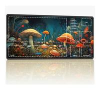 Tappetino da gioco con zone per MTG Magic The Gathering, 61 x 35,6 cm con cuciture TCG Trading Card Play Mat Commander Board Game Mats Superficie in gomma liscia Battle Game Desk Mat, Psichedelico