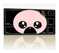 Tappetino da gioco con zone per MTG Magic The Gathering, 61 x 35,6 cm con cuciture TCG Trading Card Play Mat Commander Board Game Mats Superficie in gomma liscia Battle Game Desk Mat, Panda Head