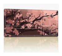 Tappetino da gioco con zone per MTG Magic The Gathering, 61 x 35,6 cm con cuciture TCG Trading Card Play Mat Commander Board Game Mats Superficie in gomma liscia Battle Game Desk Mat, Cherry Blossom