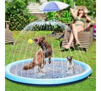 Tappetino da gioco d'acqua per bambini, per attività all'aperto, per irrigatori d'acqua, tappetino antiscivolo in PVC, tappetino da gioco per cani, piscina irrigatrice per bambini, giocattolo d'acqua