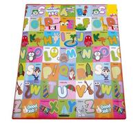 Tappetino da Gioco Grande 120 x 100 cm Rivestito in PVC e Resistente ai Graffi per Uso Esterno Tappeto Cameretta Bambini Tappeto da Gioco per Bambini Tappetino Neonato Gattonamento (ALFABETO)