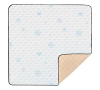 Tappetino da gioco imbottito per attività del bambino, motivo natalizio con cuore e neve, per interni ed esterni, comodo, imbottito, per neonati, bambini, 127 x 127 cm