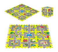 Tappetino da gioco in schiuma città - 9 pezzi 90,5 × 90,5 cm IPLAY
