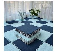 Tappetino Da Gioco In Schiuma Confezione Da 12 Pezzi Soffice E Soffice Protezione Per Pavimenti Quadrati Per Sala Giochi(Navy blue+sky blue,32pcs)