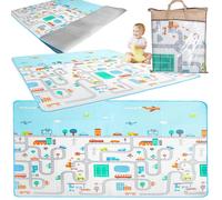 Tappetino da gioco in schiuma per bambini con motivo cittadino 180 x 200