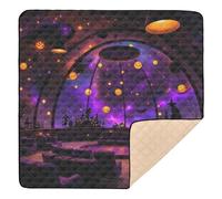 Tappetino da gioco magico per Halloween, grande ed elegante, per interni ed esterni, comodo tappetino per la pancia e gattonare, per bambini, 127 x 127 cm