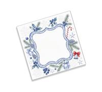 Tappetino da gioco Mahjong in gomma con opere d'arte natalizie e design | Area di gioco quadrata in gomma, opere d'arte di Natale intorno al confine, ammortizzazione per trattare e mescolare pezzi