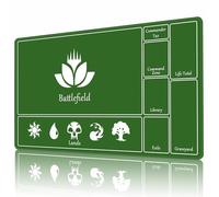 Tappetino da gioco MTG TCG 24" x 14" con bordi cuciti e superficie in gomma liscia per giochi di carte antiscivolo da battaglia con borsa portaoggetti gratuita