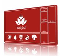 Tappetino da gioco MTG TCG 24" x 14" con bordi cuciti e superficie in gomma liscia per giochi di carte antiscivolo da battaglia con borsa portaoggetti gratuita