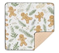 Tappetino da gioco per bambini con pan di zenzero Safari in morbida schiuma per giocare sul pavimento, per interni ed esterni, portatile, pieghevole, per neonati, 127 x 127 cm per juegos de