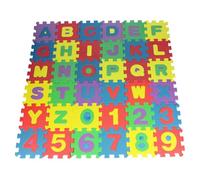 Tappetino da gioco per bambini in schiuma EVA colorata con numeri e alfabeto, piastrelle morbide da 4, 7x4, 7 pollici ciascuno per l'educazione dei bambini