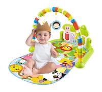 Tappetino da gioco per bambini, tappeto da gioco multifunzionale, rotondo, centro di attività musicale, regalo di sviluppo precoce per