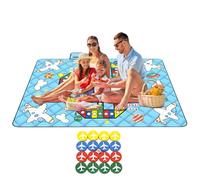 Tappetino da gioco per esterni - coperta da picnic impermeabile, tappetino per scacchi pieghevole | superfici multifunzione della tavola da viaggio, gioco portatile che gioca un tappeto con le parti