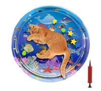Tappetino da gioco per gatti ad acqua, ispessito a prova di perdite, tappetino da gioco pieghevole con gonfiatore, per caccia, arricchimento, da interno