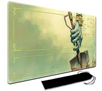 Tappetino da gioco per MTG, con custodia impermeabile, borsa nera Szie 60 x 35 cm, con zona MTG, bordi cuciti, gioco Mat Trading Card Game Playmats TCG Game Mat (with zona, 5)