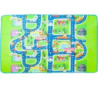 Tappetino da gioco pieghevole per bambini in schiuma con motivo stradale 160 x 130 cm
