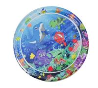 Tappetino da gioco sensoriale, 100 x 100 cm, sensoriale, per animali domestici e bambini, con tema cartoni animati, divertente tappetino da gioco d'acqua per sensoriale