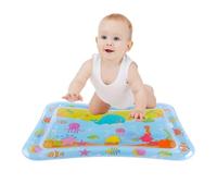 Tappetino da gioco sensoriale per bambini - Tappetino gonfiabile per l'acqua, centro attività, modello tartaruga galleggiante | Cuscino da pavimento pieghevole da viaggio per, coordinazione oc