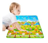 Tappetino da gioco,Tappetino da gioco in schiuma per | Tappetino da gioco per da pavimento, tappeto da gioco morbido per bambini piccoli, grande tappeto imbottito antiscivolo per gattonare e giocare,