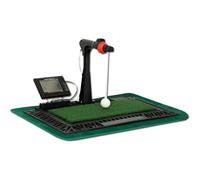 Tappetino da golf con analizzatore digitale, portatile, per esercitarsi in interni ed esterni, feedback vocale e schermata dati swing