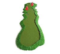 Tappetino da golf in gomma resistente, Golf Putting Mat With Golf Clubs Artificial Grass Foldable 0.7x3.6m For Home Office Outdoor(Style 3)