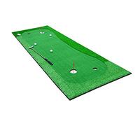 Tappetino da golf in gomma resistente, Portable Golf Putting Green 4 Holes Indoor Outdoor Practice Mat EVA Base Simulation Grass