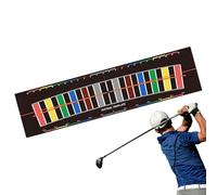 Tappetino da golf per allenamento al chiuso, aiuto per l'allenamento del golf, aiuto per l'allenamento con allineamento mettendo arco simulatore per esercitarsi uomini papà ricreazione sul patio