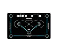 Tappetino da hockey silenzioso - Stickhandling Pad Hockey, ausilio per l'allenamento per interni ed esterni, tutte le età, adulti professionisti, principianti praticano abilità, trapani di passaggio