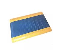 Tappetino da lavoro industriale anti-fatica, ergonomico, per alleviare il dolore alle gambe e alla schiena, impermeabile, antiscivolo, di sicurezza (blu, 120 x 60 cm)