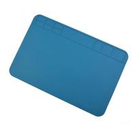 Tappetino da lavoro resistente al calore, 30 x 20 cm, in silicone | Silicone ad alta densità, durevole, antiscivolo, blu, 30 x 20 cm, perfetto per lavori di precisione