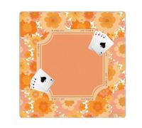 Tappetino Da Mahjong Piante Tropicali Stile Vintage Antiscivolo 80 x 80 cm | Tappetino Da Mahjong E Carte Da Poker Adatto Per La Casa, Il Dormitorio, L'Appartamento, Il Soggiorno E Le Feste