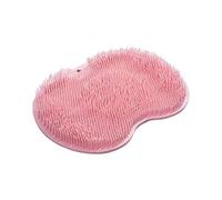 Tappetino da massaggio in silicone, per la doccia, tappetino per il corpo con ventosa per le pareti del bagno, spazzola facile per la pulizia dei piedi, rosa