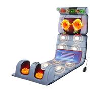 Tappetino da massaggio riscaldato per tutto il corpo con 20 teste di massaggio Shiatsu per il collo,Sedile Massaggiante per il rilassamento dei muscoli del collo e della schiena(Color:grigio)