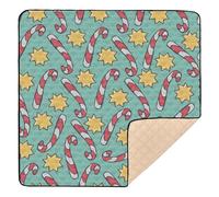 Tappetino da palestra e attività per bambini, grande, elegante, per interni ed esterni, portatile, per bambini, bambini, 50 x 50 cm, inverno (17)