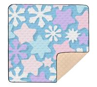 Tappetino da palestra e attività per bambini, impermeabile, per la pancia, per bambini, 127 x 127 cm, colore: blu