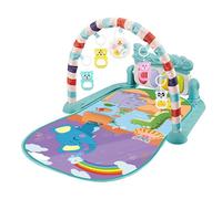 Tappetino da palestra per bambini, tappetino musicale 2 in 1 per la pancia con kick pad, grafico dell'altezza, giocattoli sospesi per lo sviluppo del neonato, il tempo della pancia, gioco per bambini