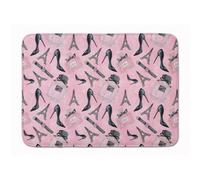 Tappetino da pavimento Caroline's Treasures, scarpe e accessori da diva della moda in acquerello, 19"""""""" H x 27"""""""" L, multicolore