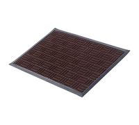 Tappetino da pavimento Kadax, 60 x 40 cm, footwell per all'interno e all'esterno, tappetino per versamento in gomma lavabile per porta d'ingresso, ingresso della casa,(marrone)