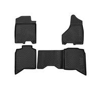 Tappetino da pavimento su misura in gomma compatibile con Dodge Ram 2500/3500 Crew Cab Full Length Console NO 4X4 Shifter -up USA 2019-2020
