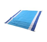Tappetino da picnic pieghevole impermeabile 200x210cm, cuscino da spiaggia oversize blu e bianco