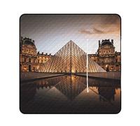 Tappetino da picnic portatile, Museo del Louvre a Parigi stampato Picnic Mat,Coperta da spiaggia pieghevole all'aperto,Tappeto interno